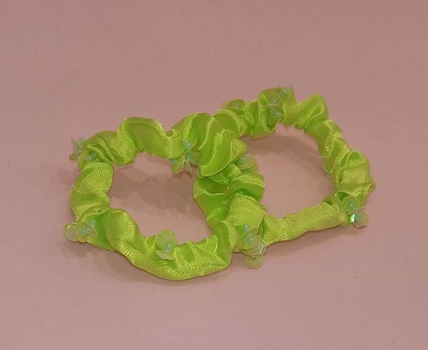 Elastici in raso verde lime