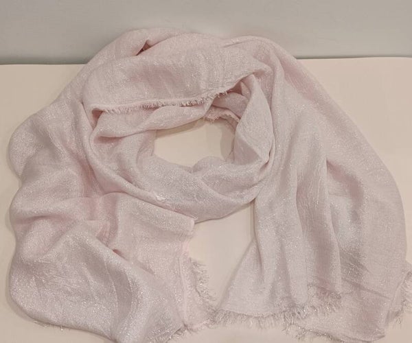 Sciarpa lurex rosa