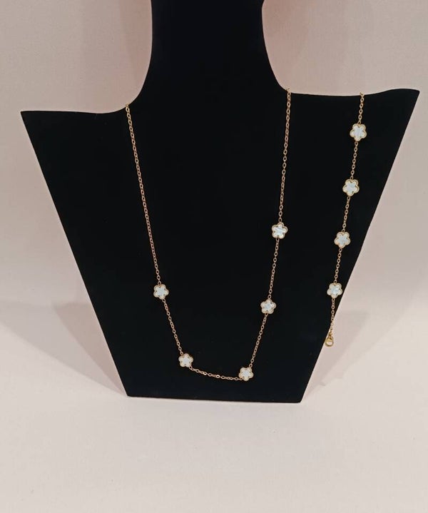 Parure fiori madreperla