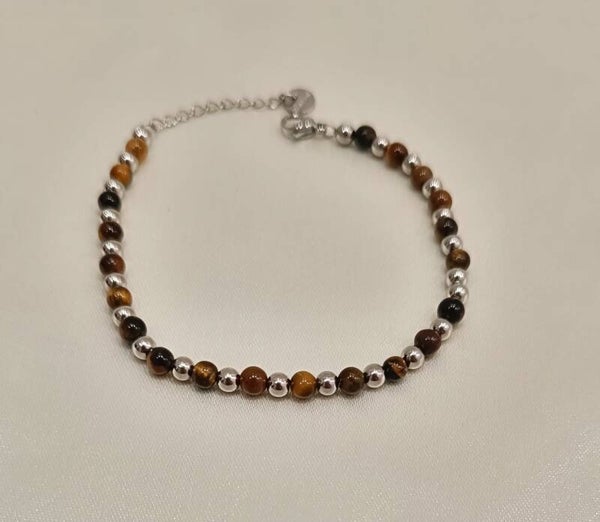Bracciale coralli Occhio di Tigre
