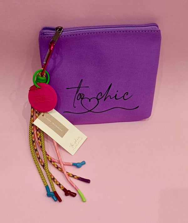 Pochette casual chic viola