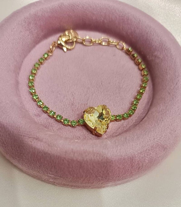 Bracciale sparkly heart 💚