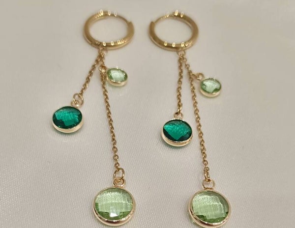 Orecchini a cerchio Green