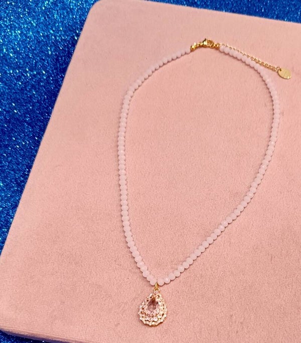Collana Pink crystals