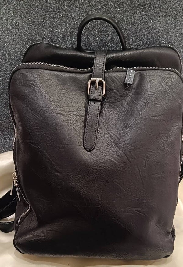 Zaino in pelle nero