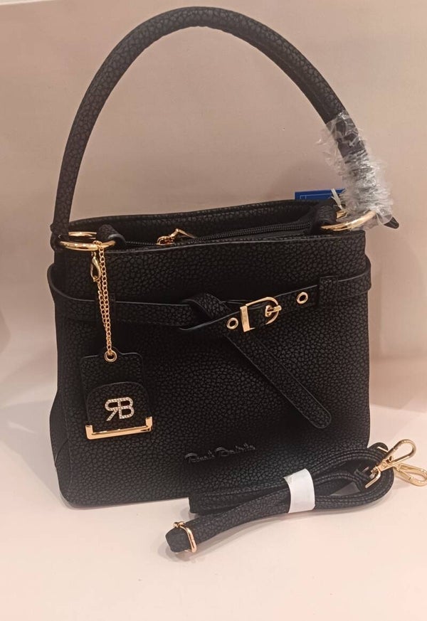 Borsa M in pelle nera di RB