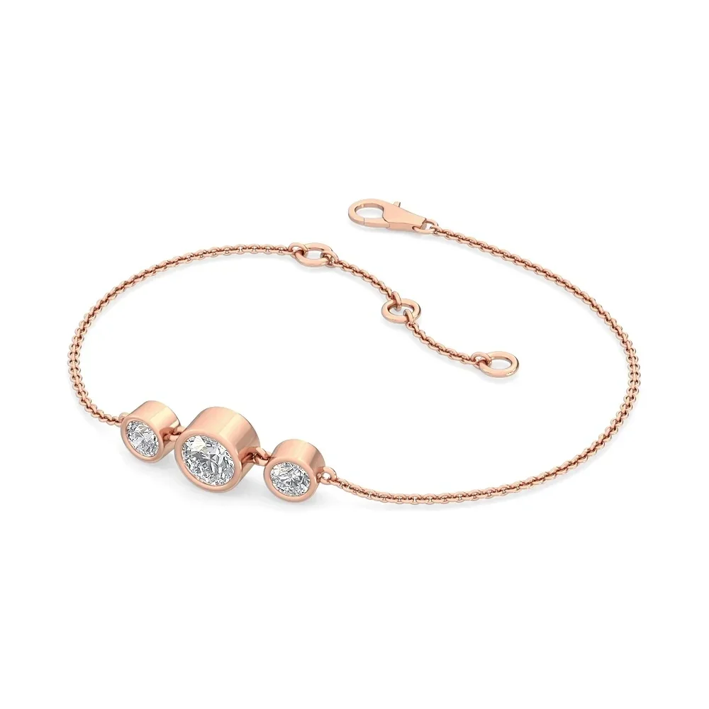 Lab-Grown Diamond Trilogy Bracelet