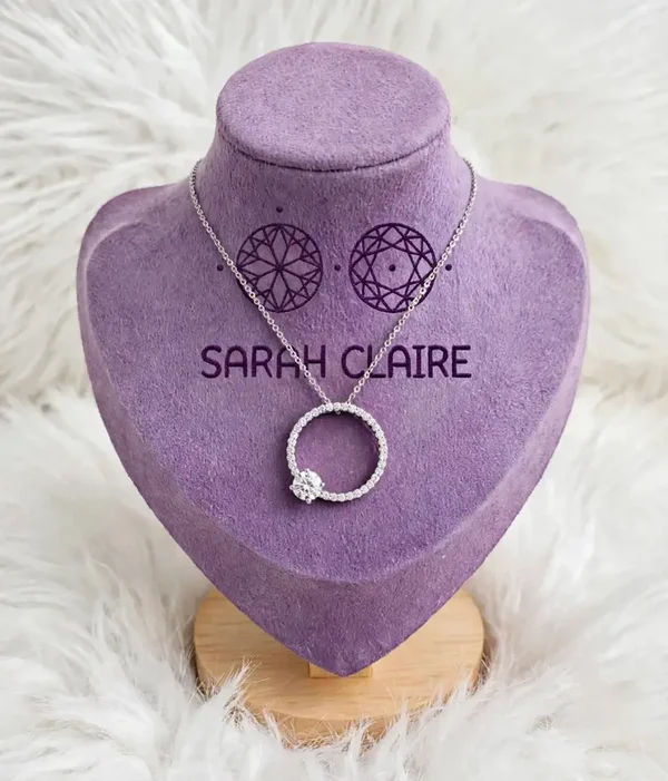 Round Lab-Grown Diamond Eternity Pendant
