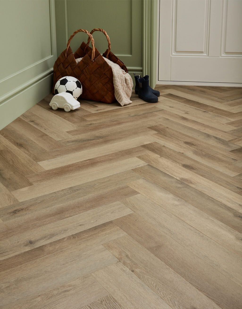 Asenso Light Vanilla Oak Herringbone