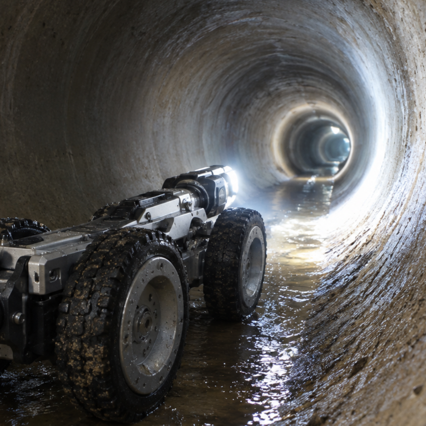 Inspection vidéo d'une canalisation avec caméra