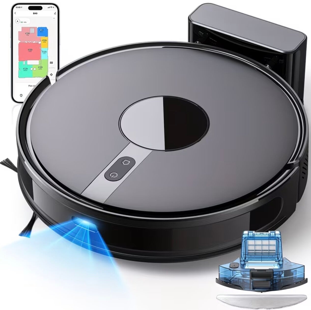 Robot aspirateur et laveur