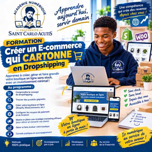 Créer un E-commerce qui CARTONNE en Dropshipping (formation)