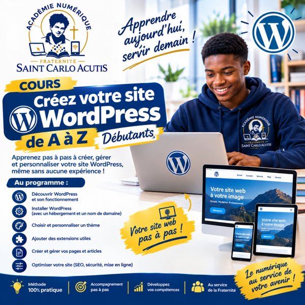 Créez votre site WordPress de A à Z - Débutants