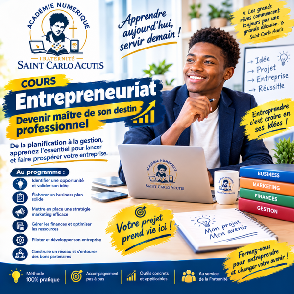 Entrepreneuriat : devenir maître de son destin professionnel De la planification à la gestion, apprenez l’essentiel pour lancer et faire prospérer votre entreprise