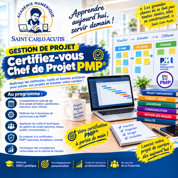 Gestion de Projet : Certifiez-vous Chef de Projet PMP® ! Formation certifiante & préparation à l'examen PMP® PMBOK 7.0 & PMBOK 8.0 - Obtenez 35 PDU en suivant ce parcours