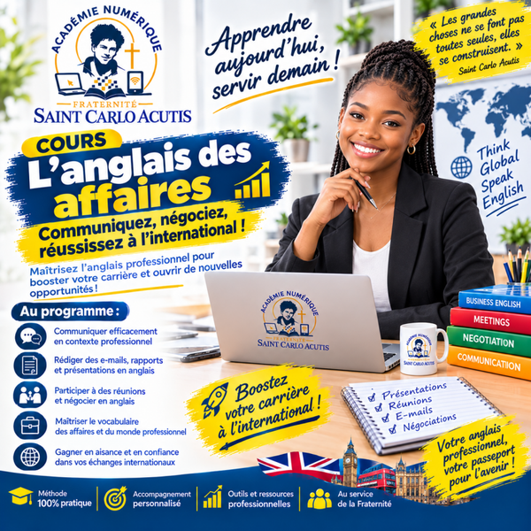 L'anglais des affaires- cours en français Apprendre l'anglais des affaires - Vocabulaire pour réunions, présentations, entretiens d`embauche et plus.