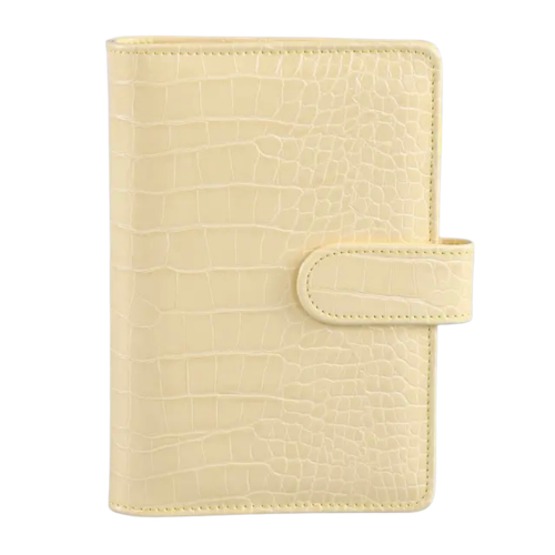 Classeur croco jaune