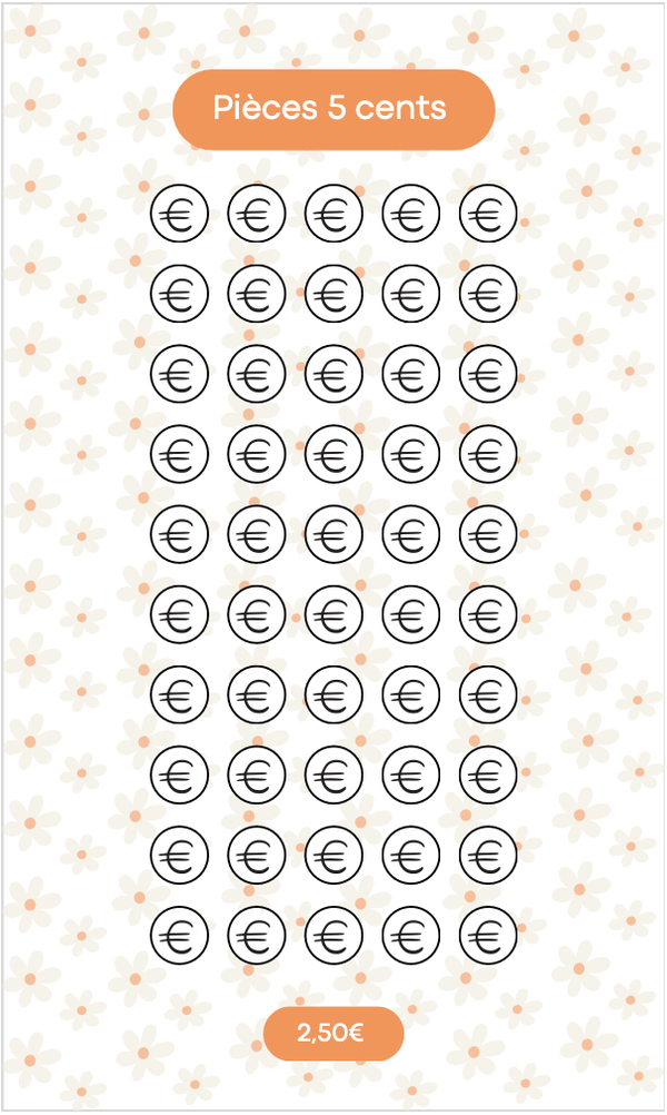 Challenge pièces 5 cents