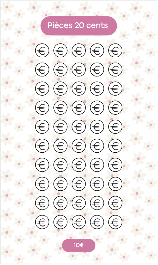 Challenge pièces 20 cents