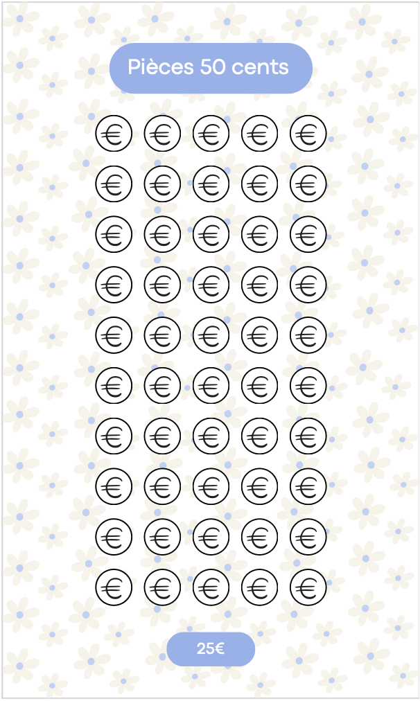 Challenge pièces 50 cents