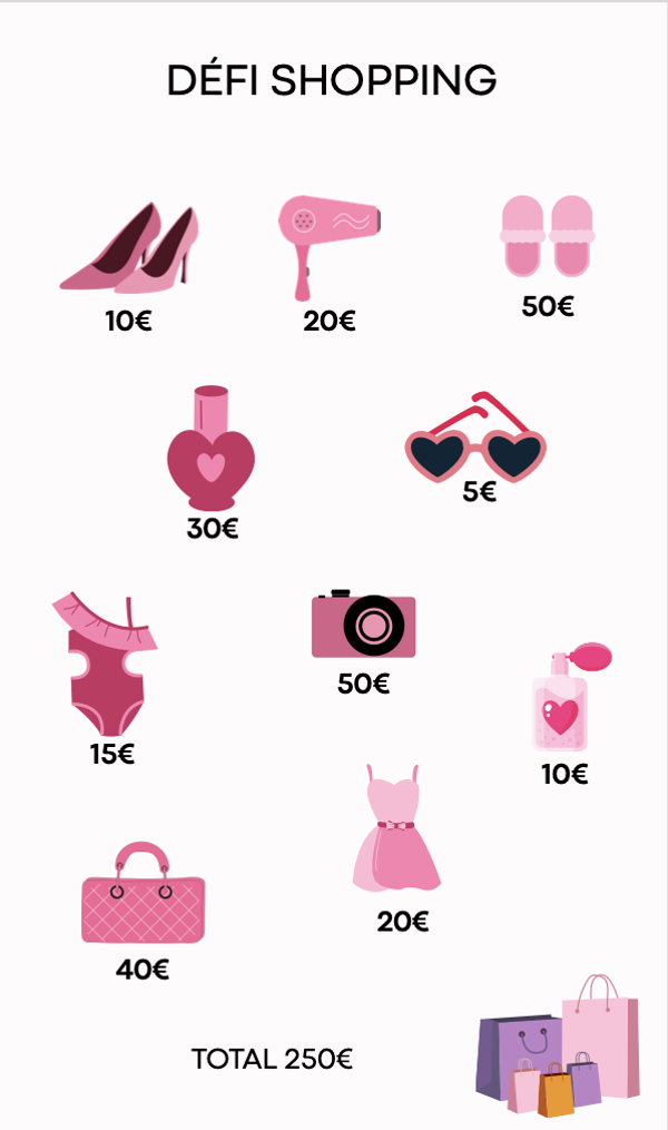 Défi shopping