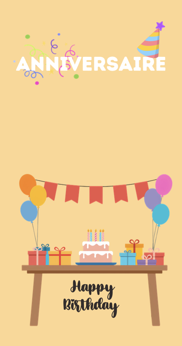 Page de garde anniversaire