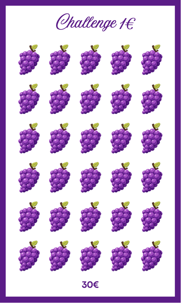 Challenge 1€ raisins