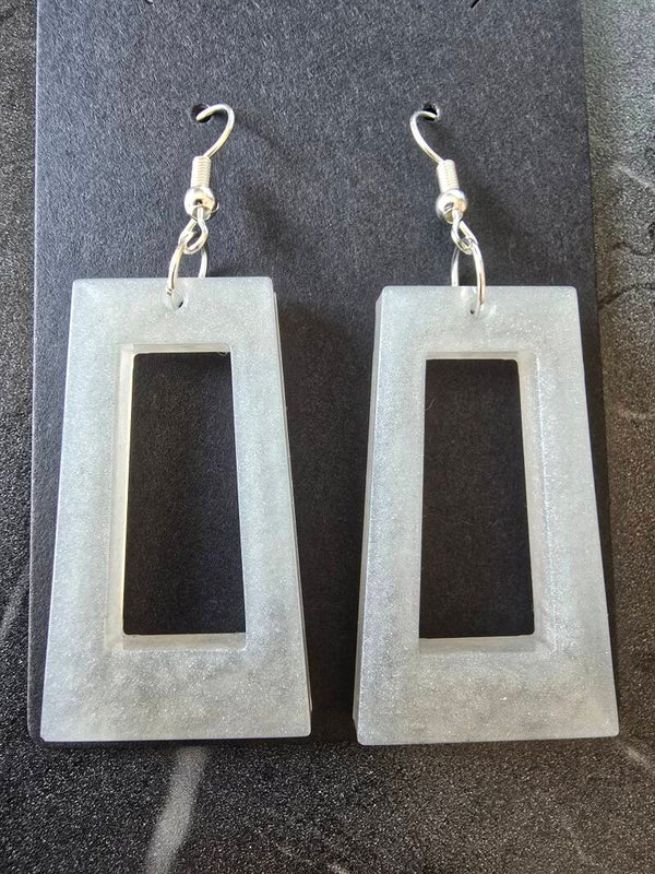 Bijna Rechthoekige Oorbellen