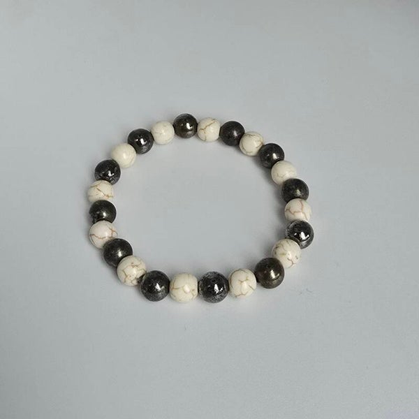 Pyriet & Magnesiet Armband: Kracht en Kalmte in Balans