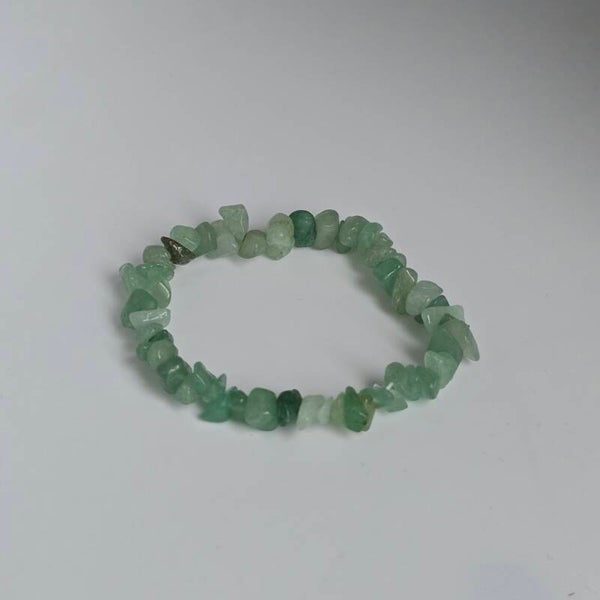 Groene Aventurijn Chip Armband: De Geluksbrenger