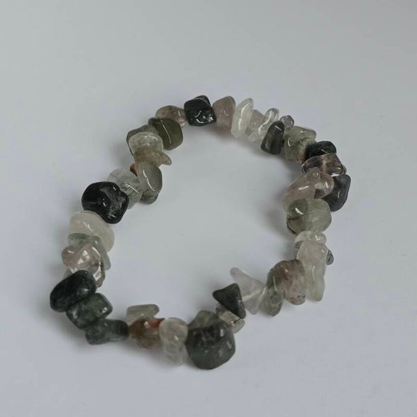 Toermalijnkwarts Chip Armband: Zuivering en Balans
