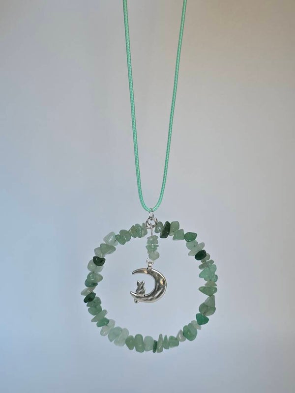Aventurijn ketting – Moon cat