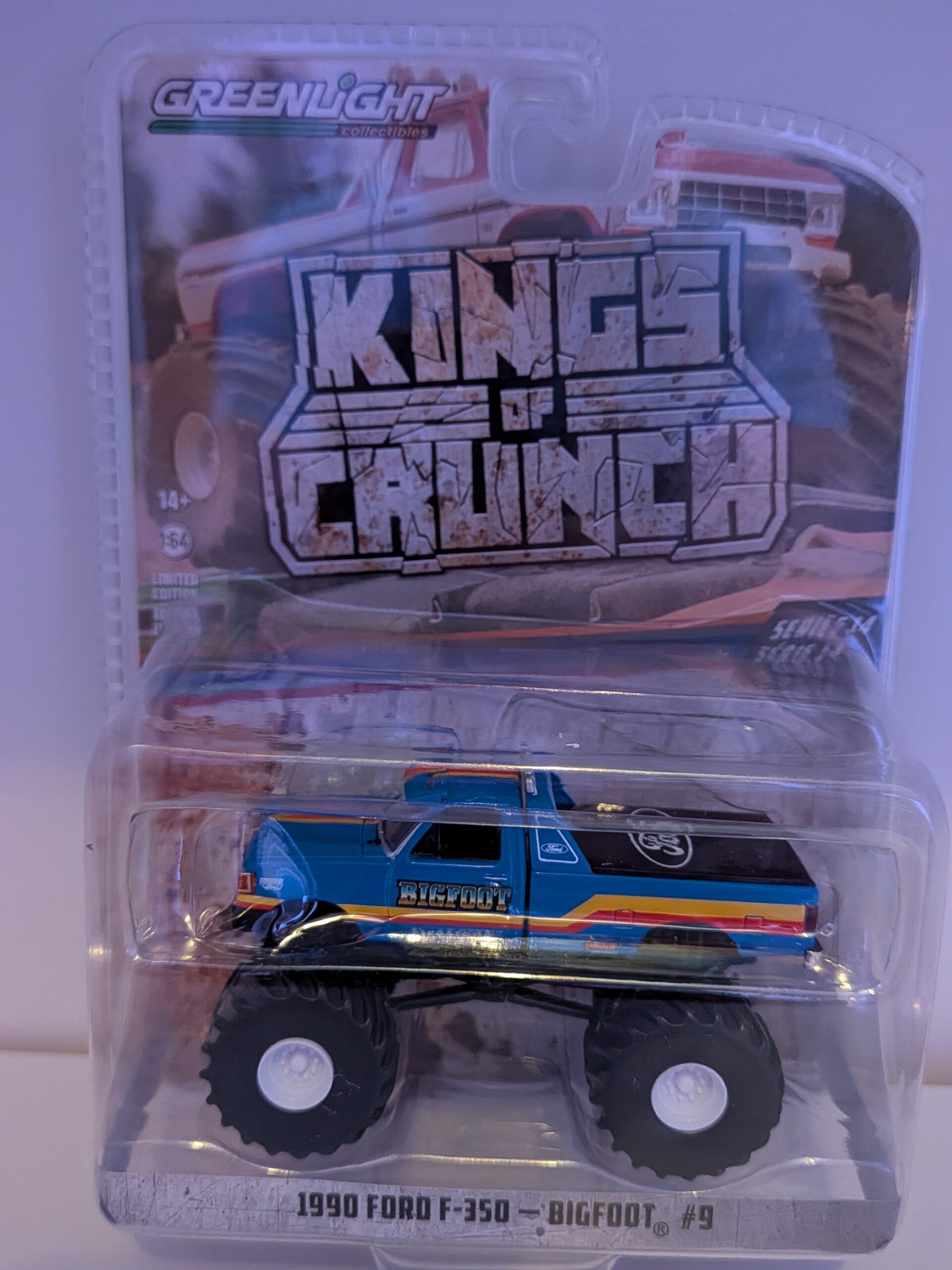 Bigfoot #9 - 1990 Ford F-350 Monster Truck / Greenlight 1/64