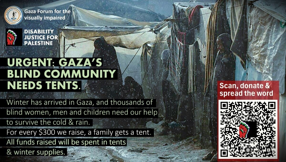 Photo of Muhammad Hijazi, 7 year old boy left blind by Israeli explosives in Jabaliya, northern Gaza. He smiles and makes the victory sign with his fingers.