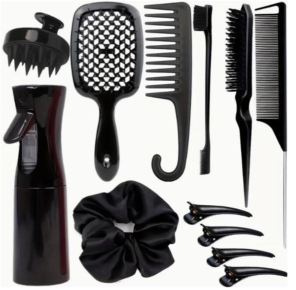 Ensemble de peignes et ustensiles de coiffure
