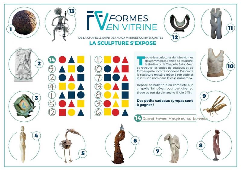 Résultat du jeu La sculpture s'expose.