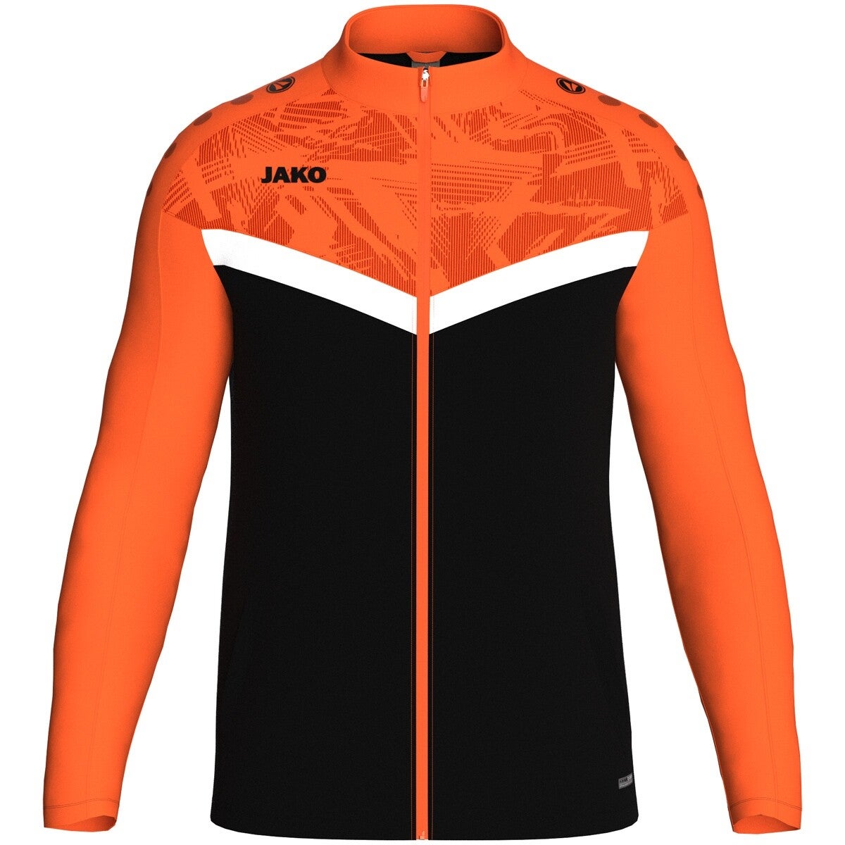 Polyestervest Iconic Zwart/Oranje met Logo
