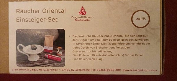 Räucher-Einsteiger-Set „Oriental“ (Weiß) – Dein Komplettset für Raumreinigung & Wohlbefinden