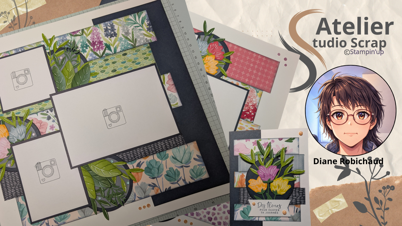 PAGE 12X12, FLEURS ÉPANOUIES