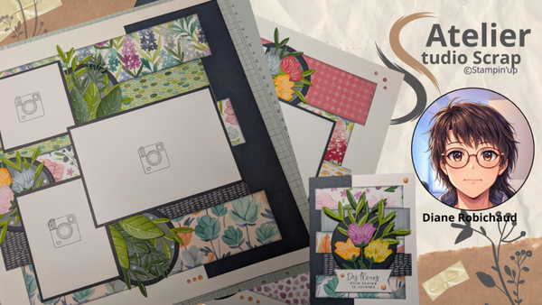 PAGE 12X12, FLEURS ÉPANOUIES