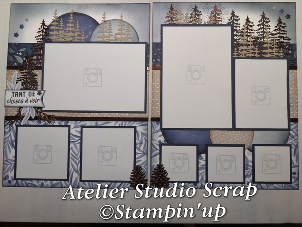 Page scrapbooking 8.5x11 Tant de choses à voir