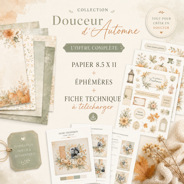 Papier design + éphémères imprimer + fiche technique (à imprimer)