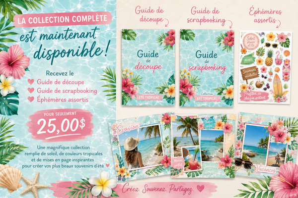 Guide de coupe + Guide de scrapbooking + Éphémère