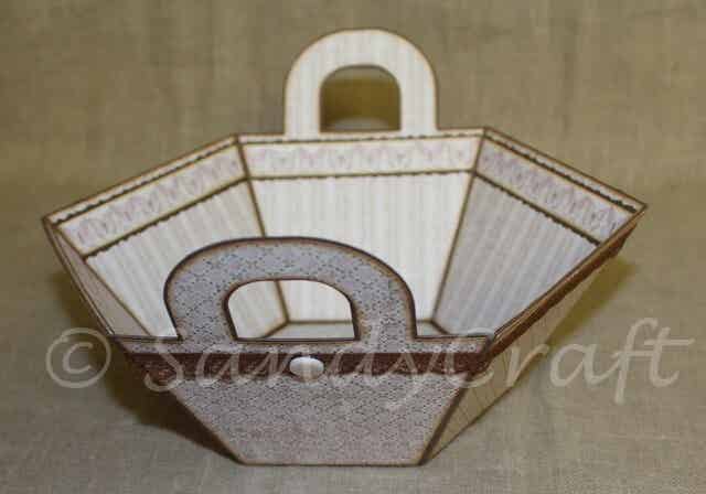 Körbchen mit Griffen - braun