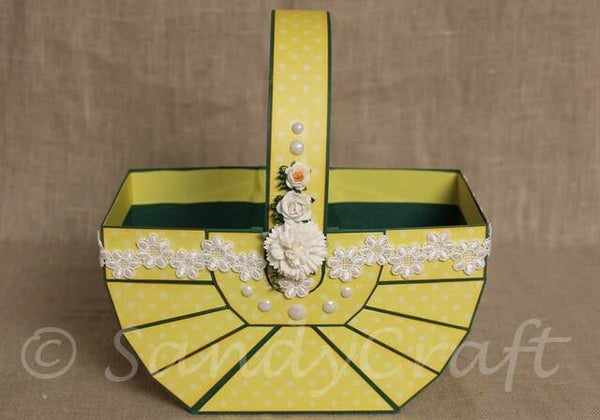 Mini-Picknick-Korb gelb