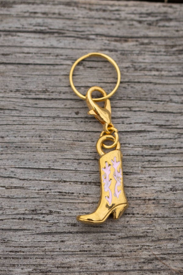 Chevalure western laarzen goud/roze