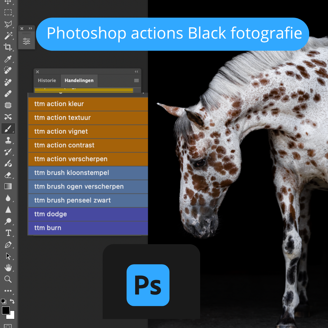 Photoshop actions Black fotografie