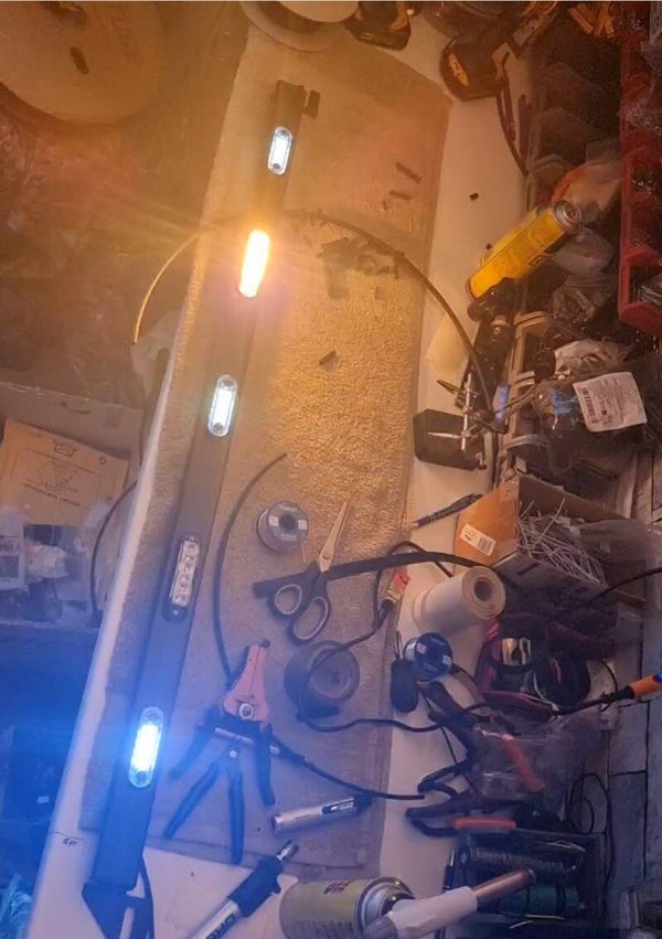 Grill bar with strobes