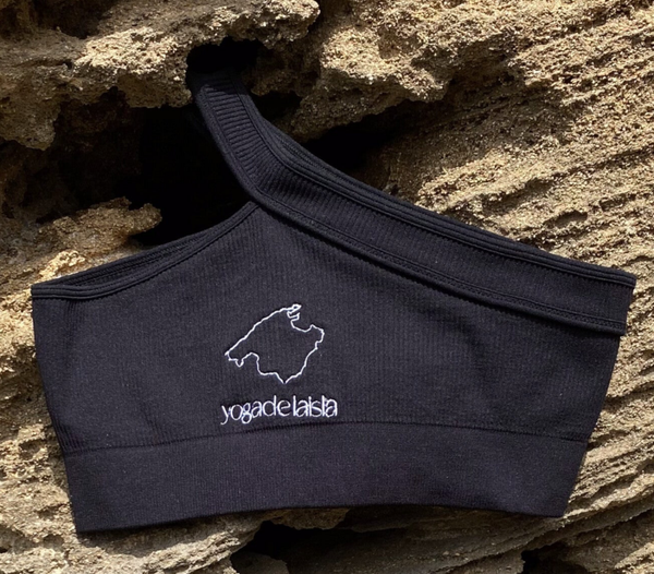 Sujetador de 1 tirante negro "la isla"