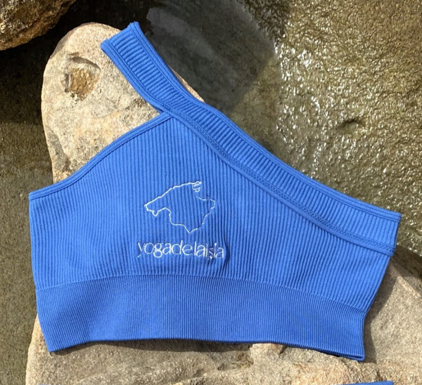 Sujetador de 1 tirante azul "la isla"